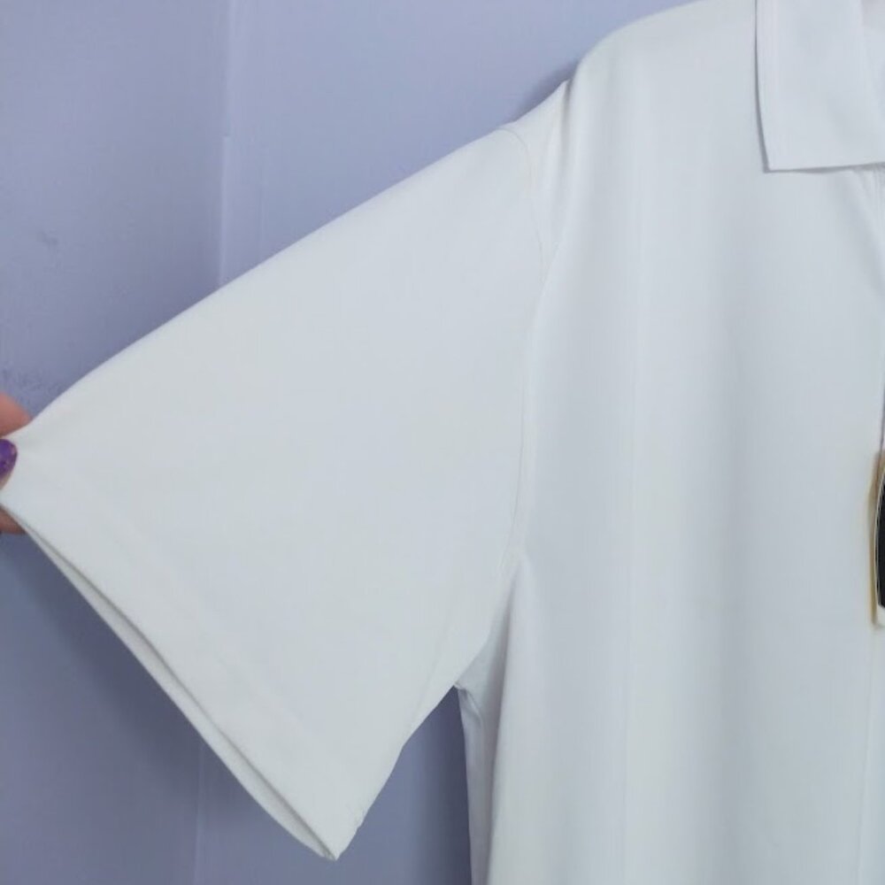 Greg Norman Golf Polo Shirt Mens XXL White Logo Play Dry Tech Performance NWT - Picture 2 of 12